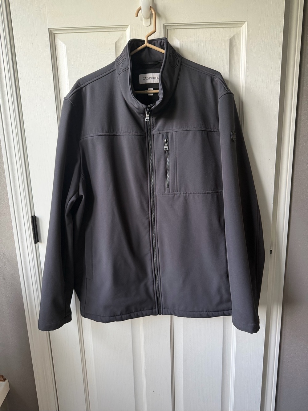 Calvin Klein Men's Dark Gray Softshell Jacket XXL
